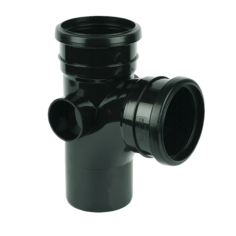 FloPlast 92.5° Black Soil Pipe Branch  image