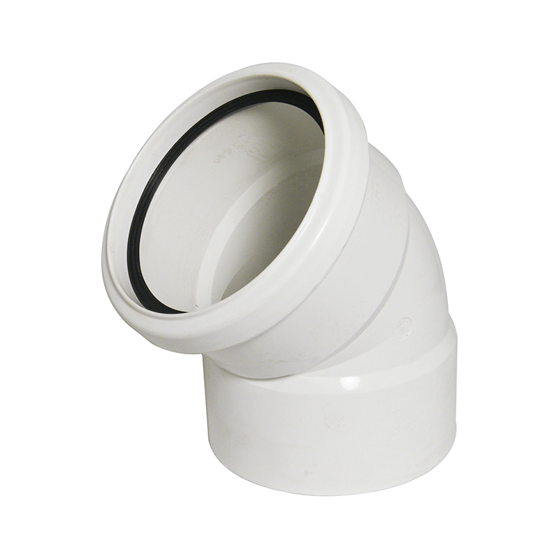 FloPlast 135° White Soil Pipe Offset Bend (Top)  image