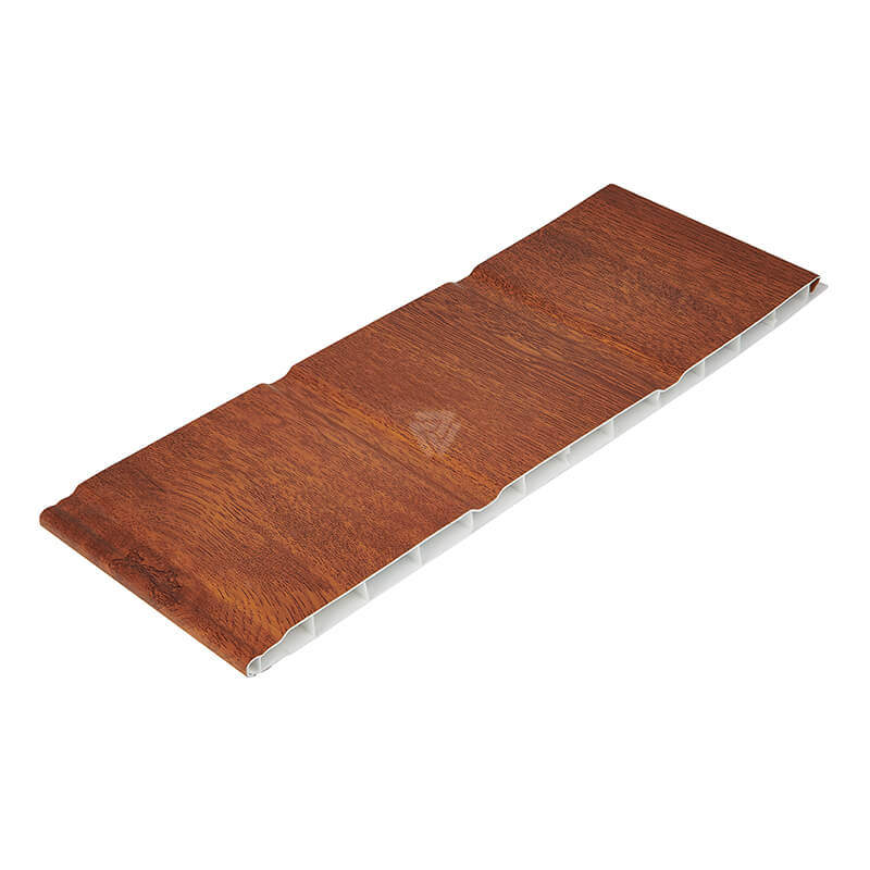 300mm x 9mm Light Oak Woodgrain Hollow Soffit 5m image