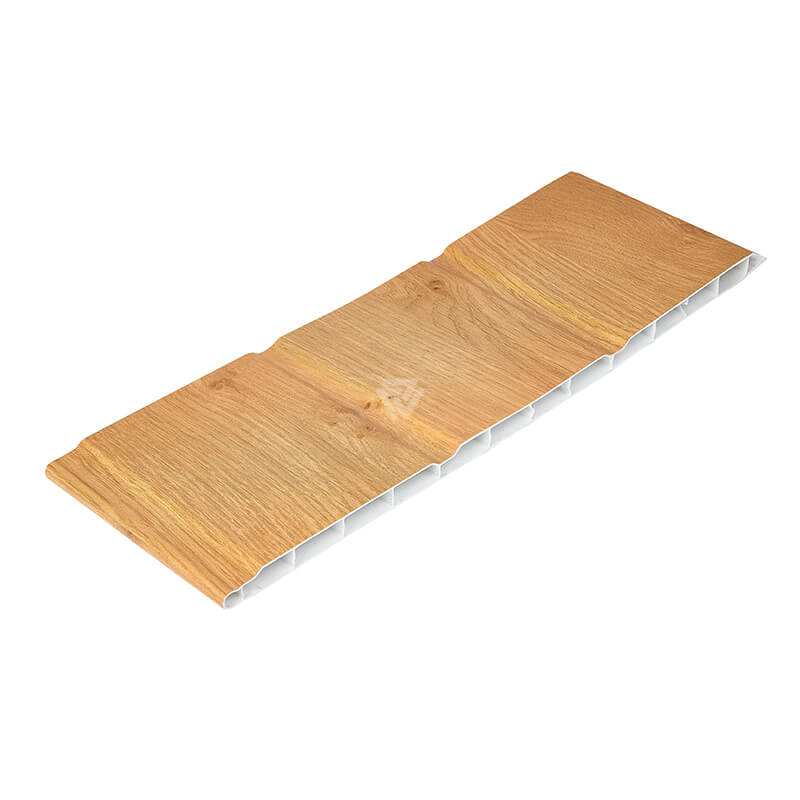300mm x 9mm Irish Oak Woodgrain Hollow Soffit 5m image