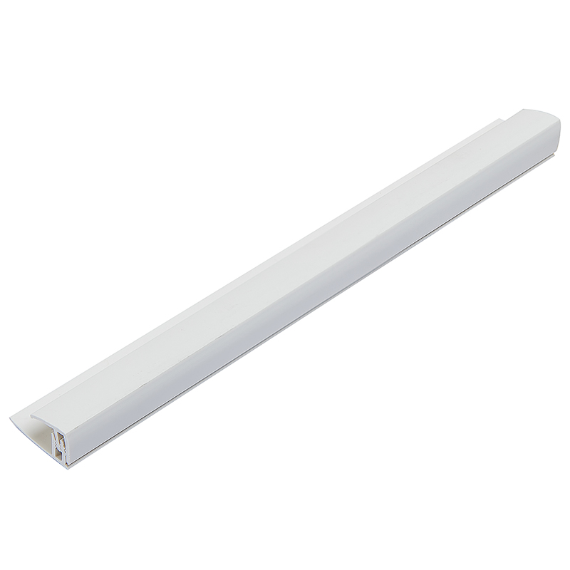 White 5-8mm Zest Wall Panel End Cap 2.6m Image