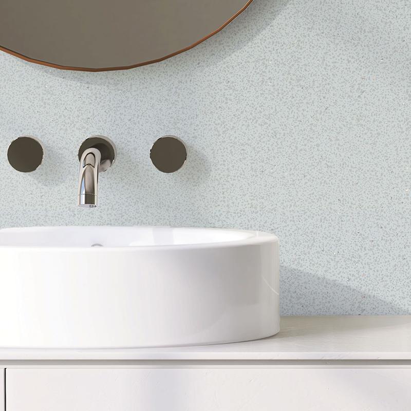 White Diamond (gloss) 5mm Zest wall Panel 250mm x 2.6m Pk4 Image