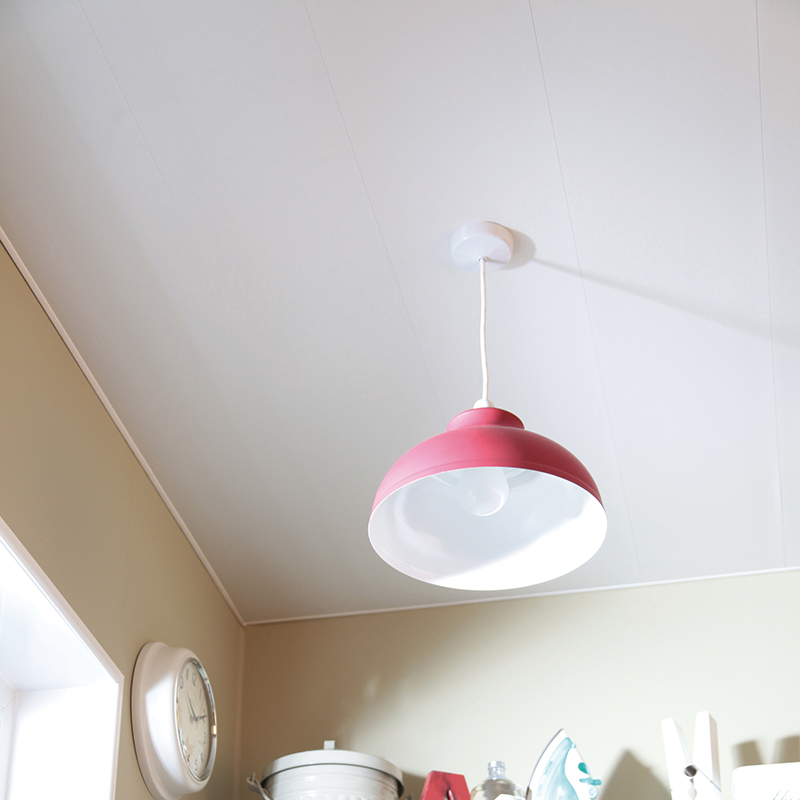 White (gloss) 10mm Zest Ceiling Panels 250mm x 2.6m Pk4 image