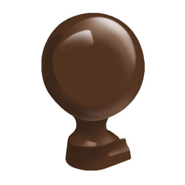 125mm Mk2/Mk4 Blot Down Aluminium Ball Finial Brown (RAL8040) image