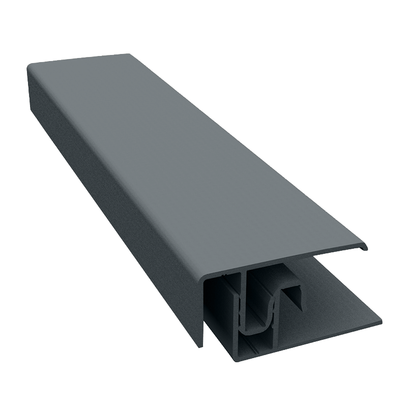 Durasid Two Part RAL7031 Aluminium Edge Trim 3m image