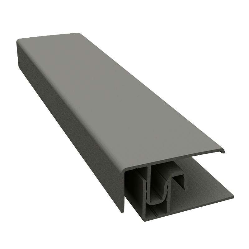 Durasid Two Part RAL7023 Aluminium Edge Trim 3m image