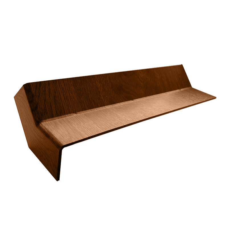 135 Degree Light Oak Woodgrain Fascia Internal Corner image
