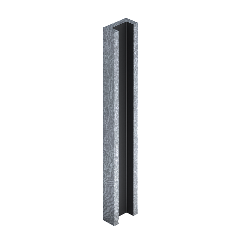 Grey Fence Adapter for Concrete Post 1.8m Pack of 2    image