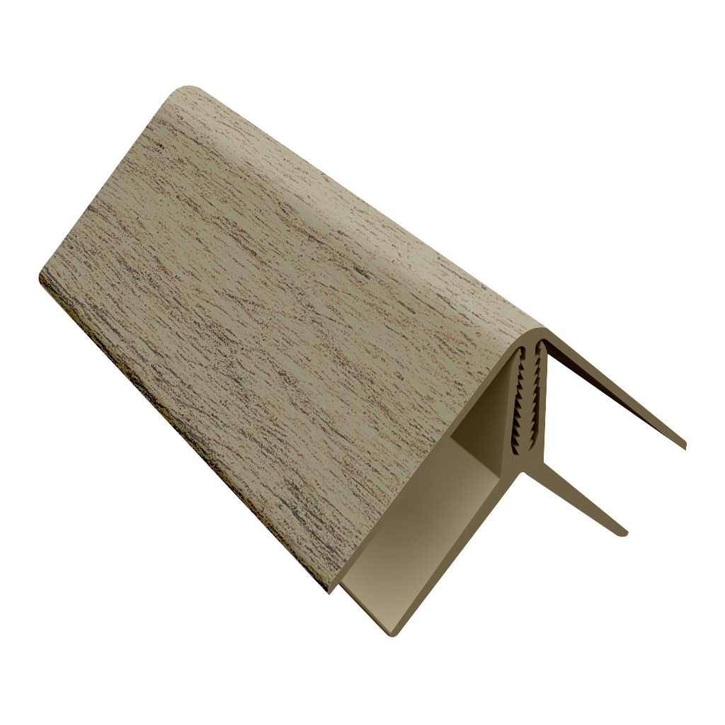 Durasid Two Part Grey Cedar PVC Corner 3m image