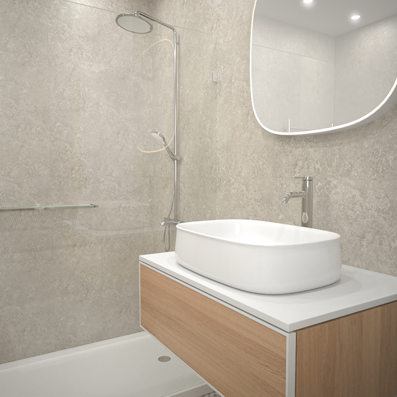 York (matt) 10mm Zest Shower Panel 1m x 2.4m image