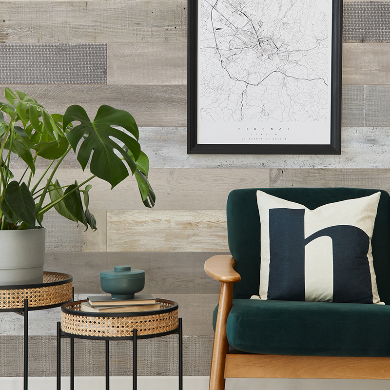 Feature Wall+ Light Vintage Wood 6mm Zest Wall Panels 1200mm x 154mm Pk9 image