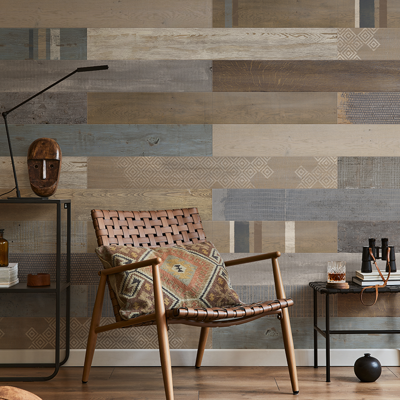 Feature Wall+ Dark Vintage Wood 6mm Zest Wall Panels 1200mm x 154mm Pk9 Image