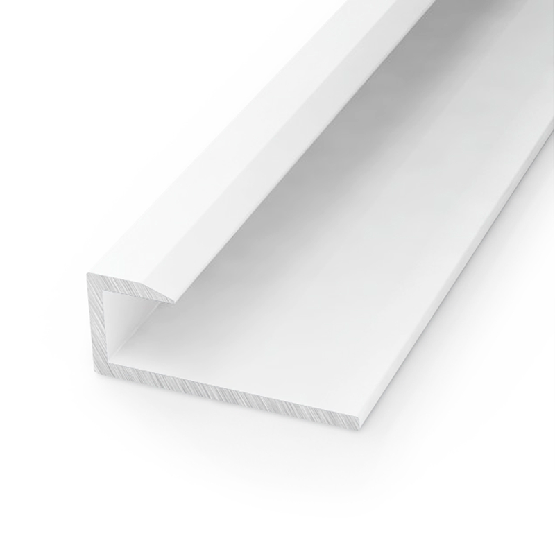 White Aluminium 5mm Zest Wall Panel End Cap 2.6m image