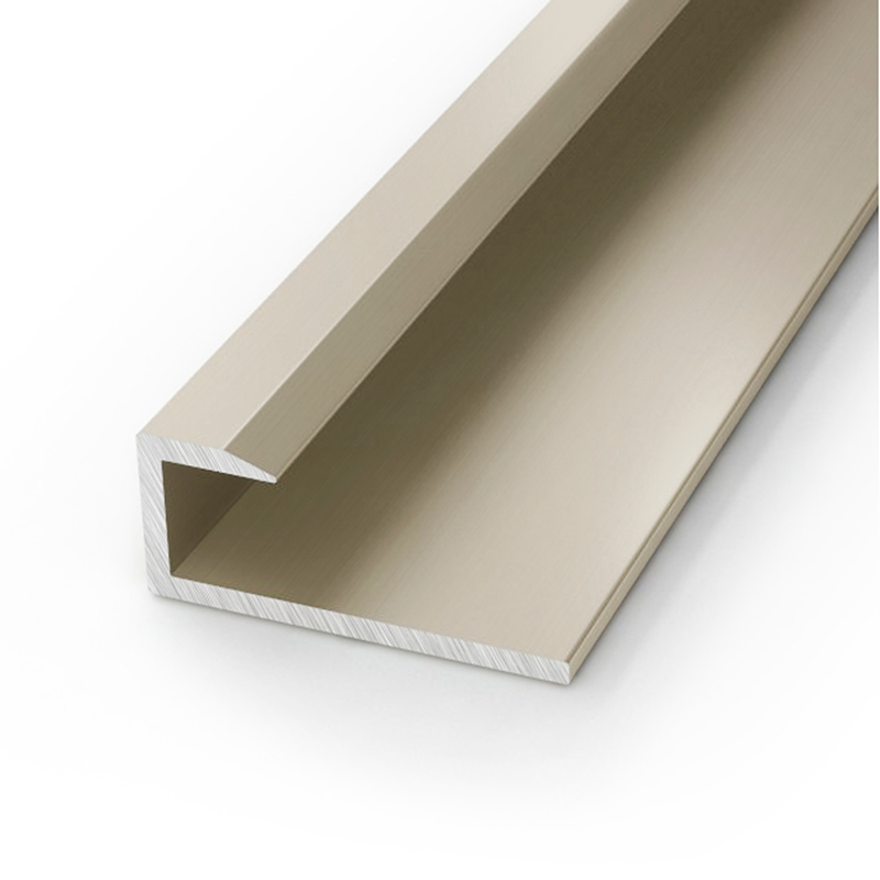 Titanium Aluminium 5mm Zest Wall Panel End Cap 2.6m Image