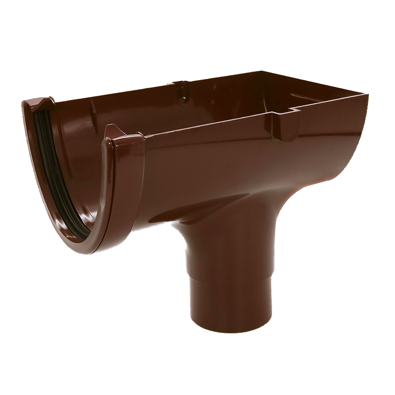 FloPlast 115mm Deepflow Hi-Cap Brown Stopend Outlet image