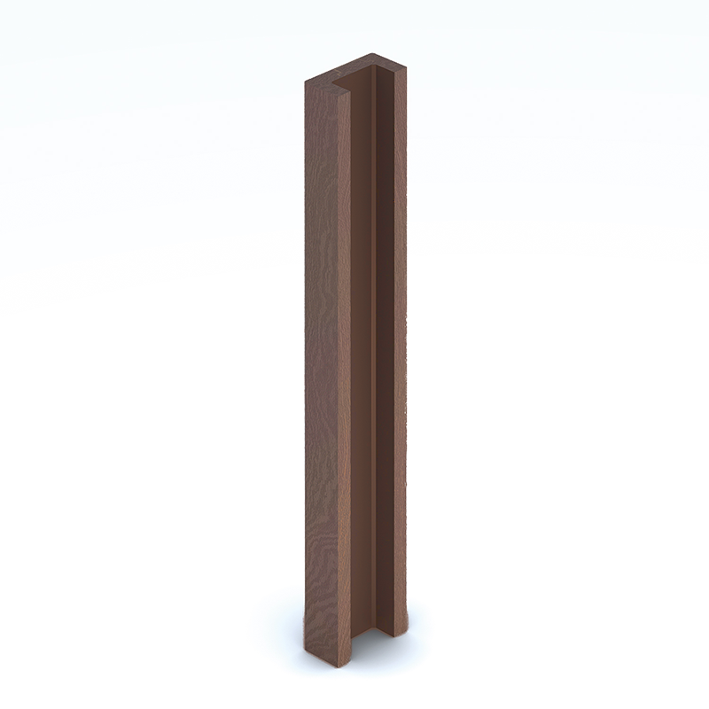 Brown Fence Adapter for Concrete Post 1.8m Pack of 2    image