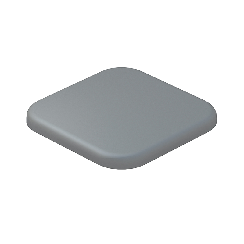 Aluminium Grey Fence Post Cap  image
