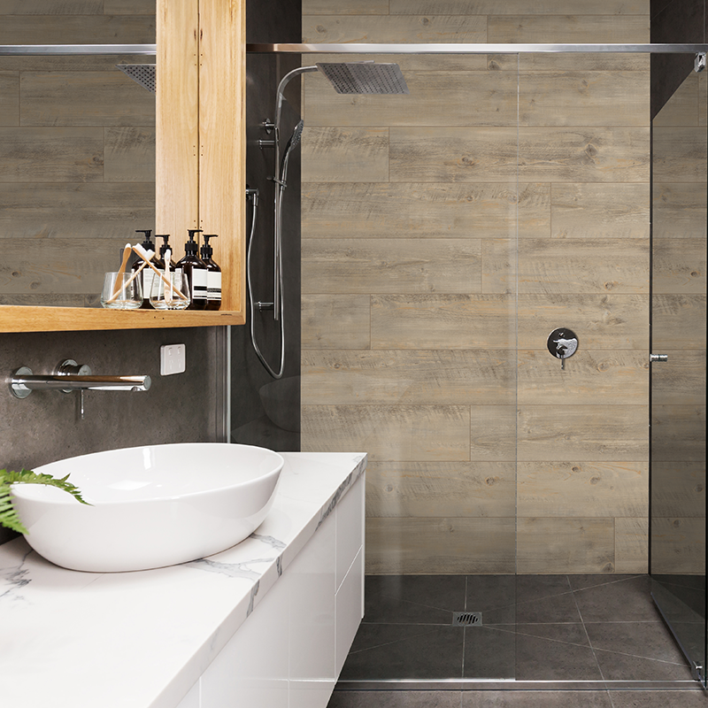Hammam Wood Open V Groove Tile 5mm Zest Wall Panels 1200mm x 170mm Pk10 image