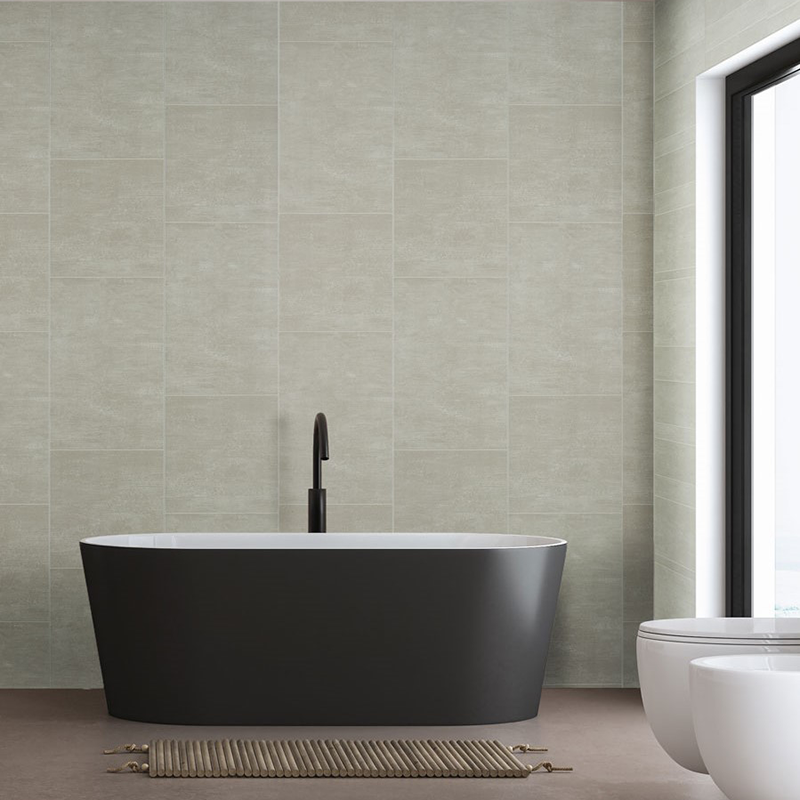 Moonstone Large Tile (matt) 8mm Zest Wall Panels 375mm x 2.6m Pk3 Image