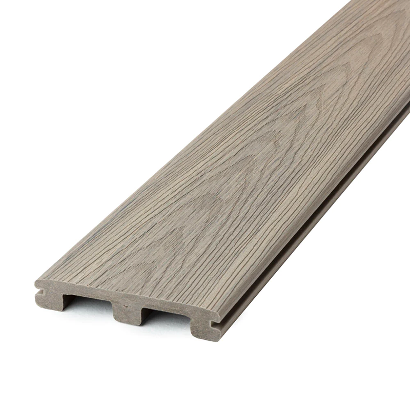 140mm Dex Grey Grooved Edge Decking Board 4880mm image