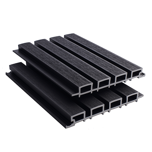 219mm WPC Charcoal Slatted Cladding 3.6m image