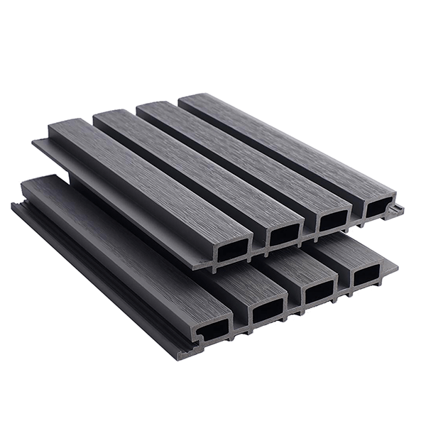 219mm WPC Grey Slatted Cladding 3.6m image