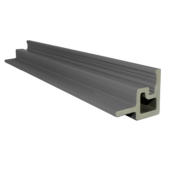 WPC Grey Slatted Internal Cladding Corner 3.6m image