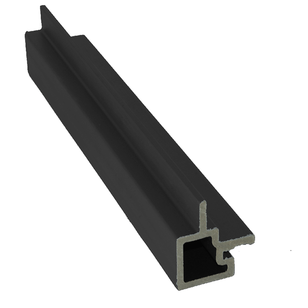 WPC Charcoal Slatted External Cladding Corner 3.6m image