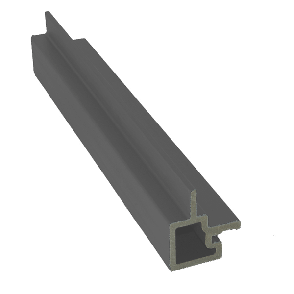 WPC Grey Slatted External Cladding Corner 3.6m image