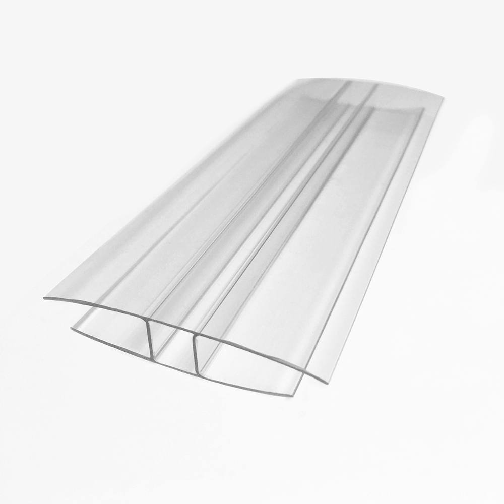 16mm Clear Polycarbonate Roofing Sheet H Section (Joining Section) 3.5m Image