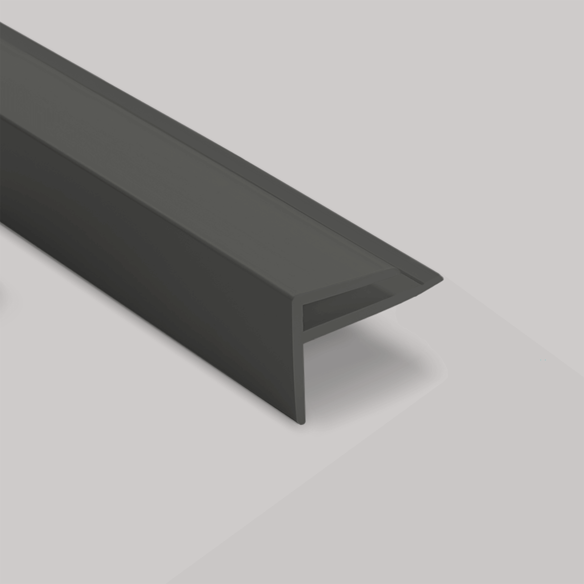 Cladding Corner Connector Ash Gloss Wall Cladding External Corner – 3.05m | Hygienic uPVC Trim ...