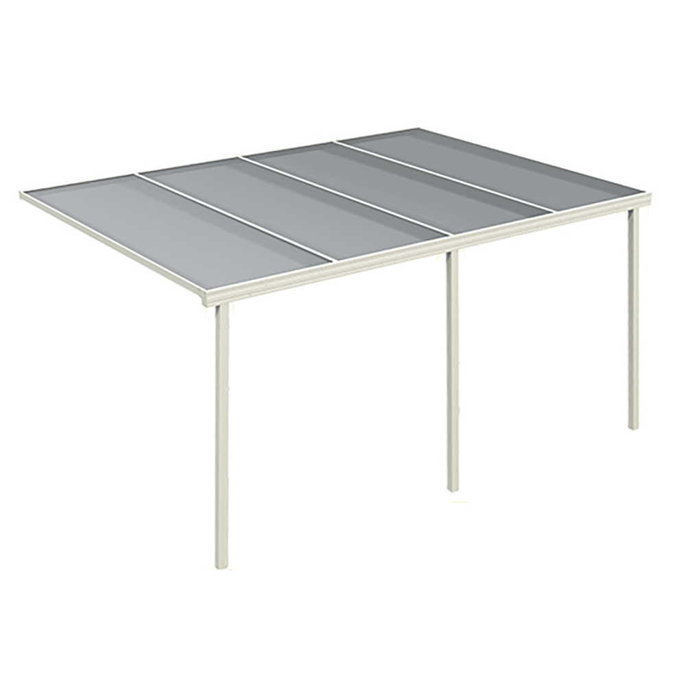 White Evolution Polycarbonate Bespoke Canopy System Image