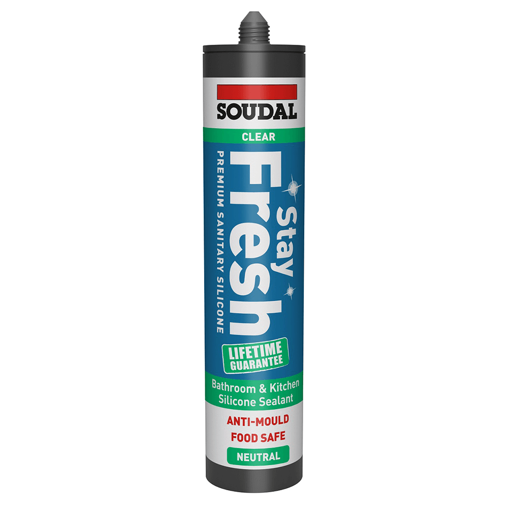 Soudal Stay Fresh Anti-Mould Clear Silicone 300ml Image