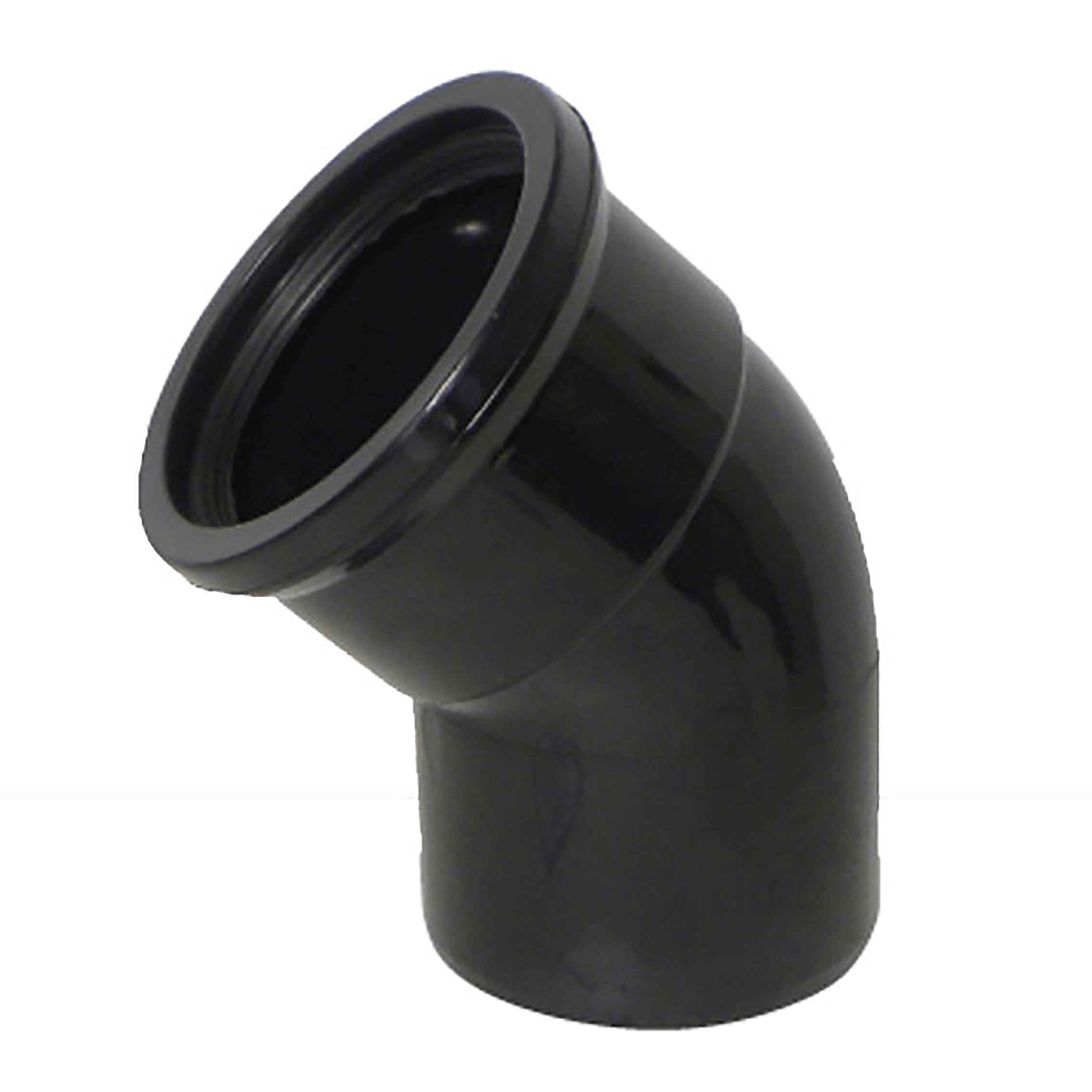 Kayflow 110mm Superdeep Black 45° Single Socket Bend image
