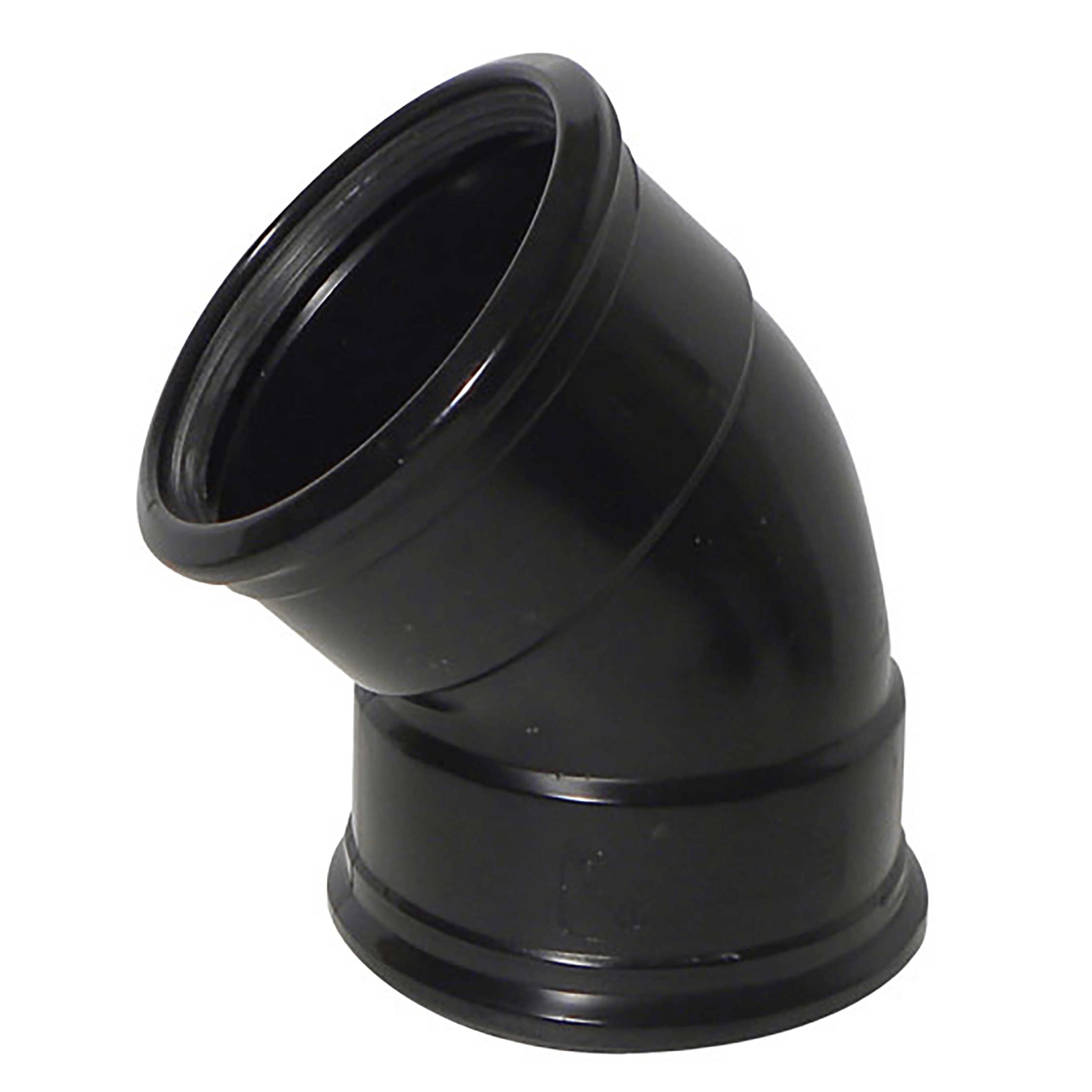 Kayflow 110mm Superdeep Black 45° Double Socket Bend image