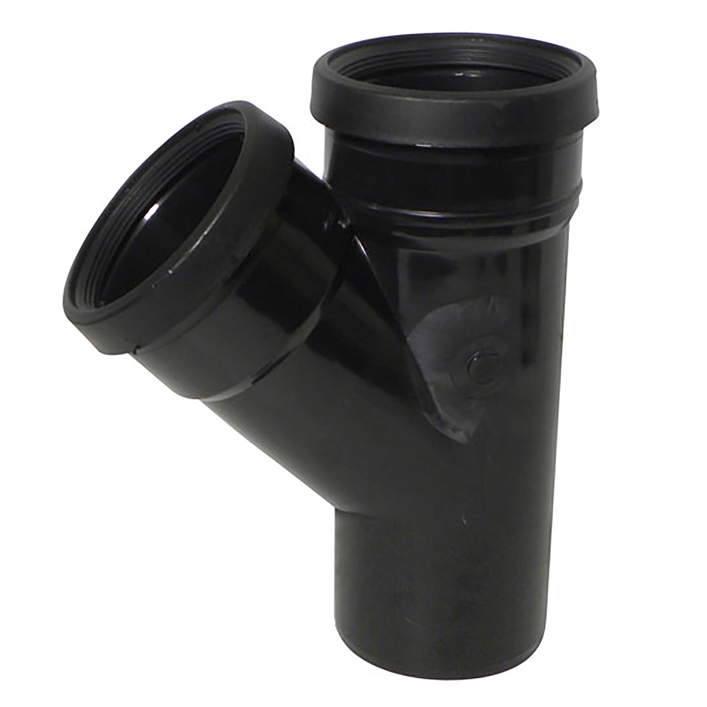 Kayflow 110mm Superdeep Black 45° Double Socket Branch image