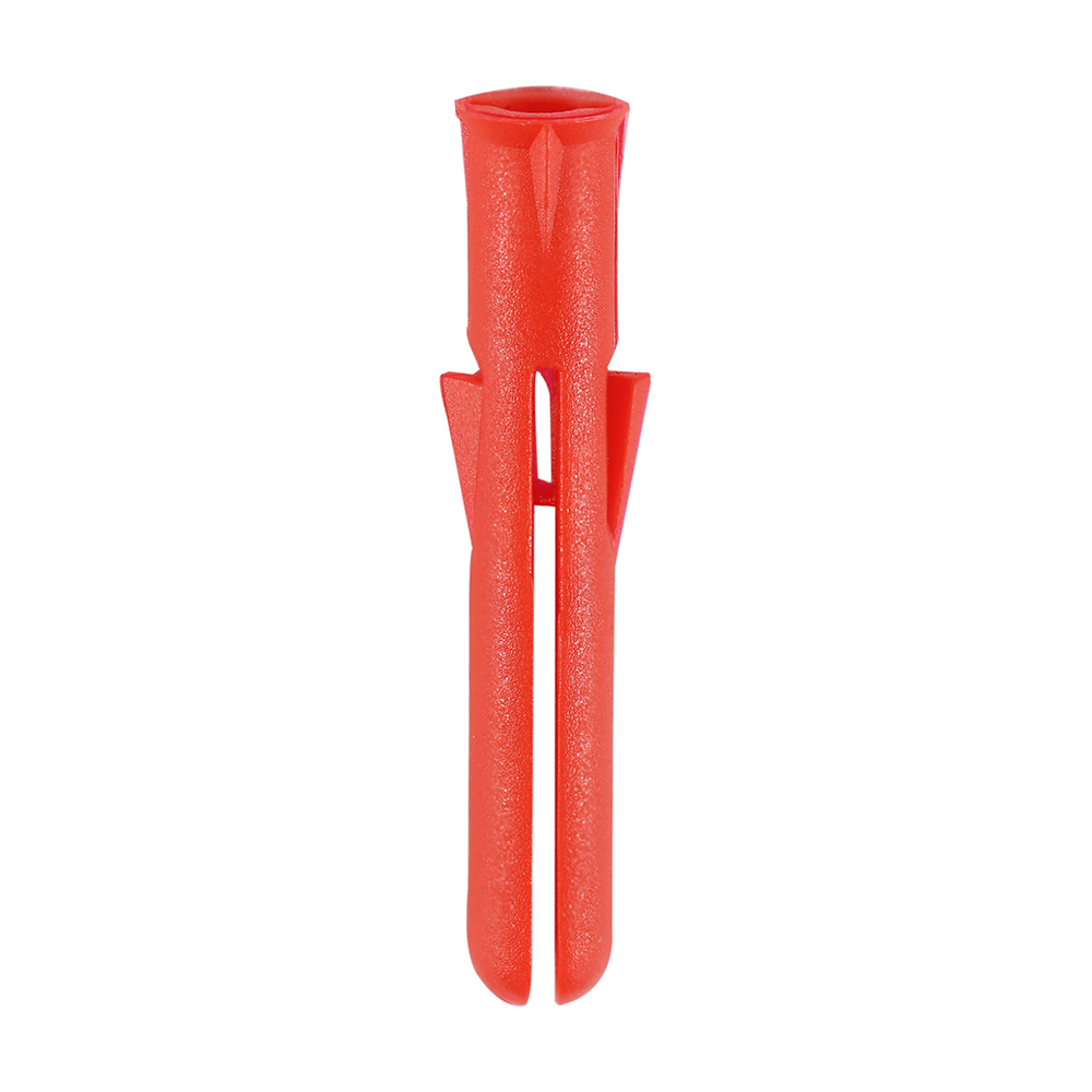 Premium Timco Red Plastic Wall Plugs - Pack of 200 image