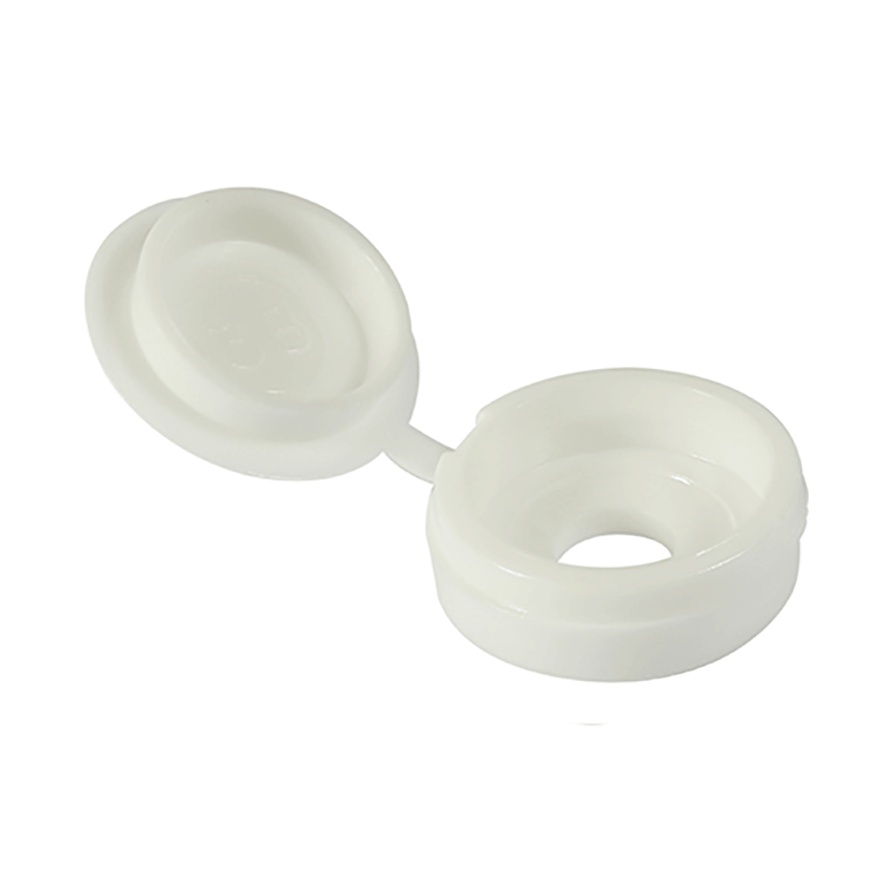 Timco White Hinged Screw Caps for 3.0mm–4.5mm Screws Image