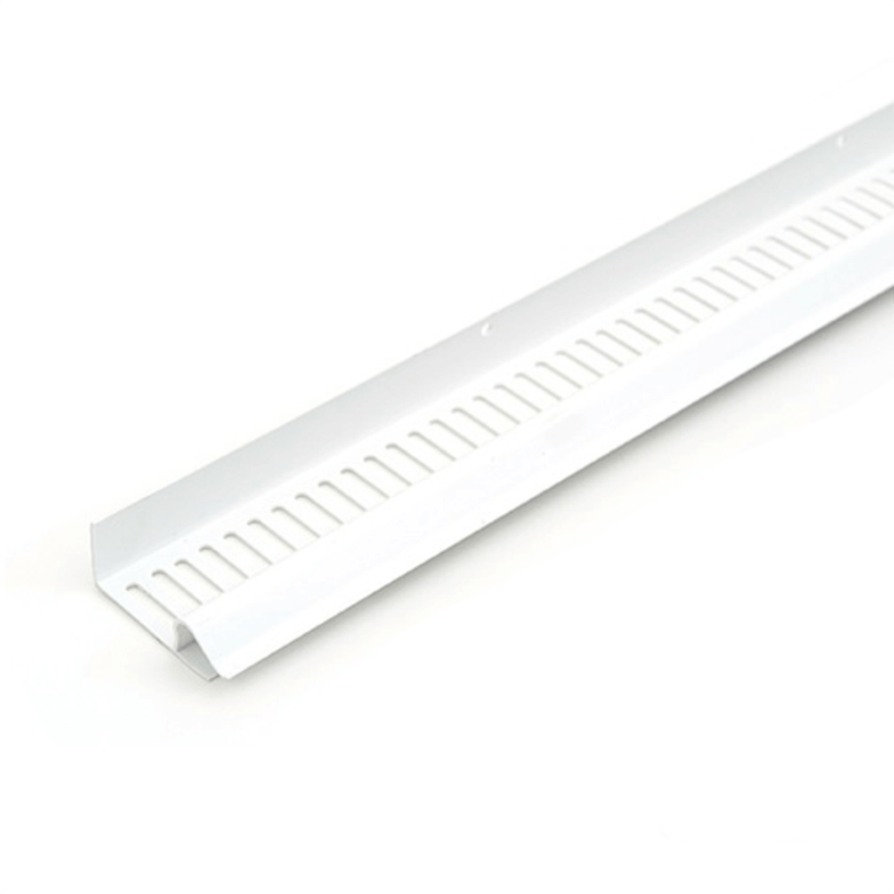10mm Continuous White Soffit Vent Strip 2.4m Image