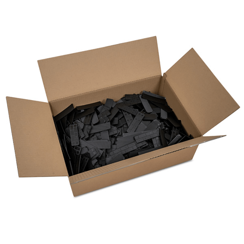 2mm x 28mm Black Flat Packers Box of 1000 image