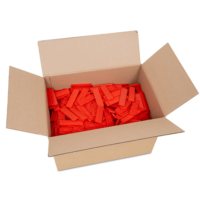 6mm x 28mm Red Flat Packers Box of 1000 image