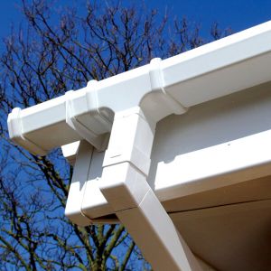 White Guttering & Downpipe image