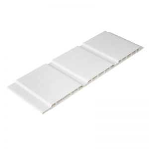 9mm White uPVC Hollow Soffit Boards image