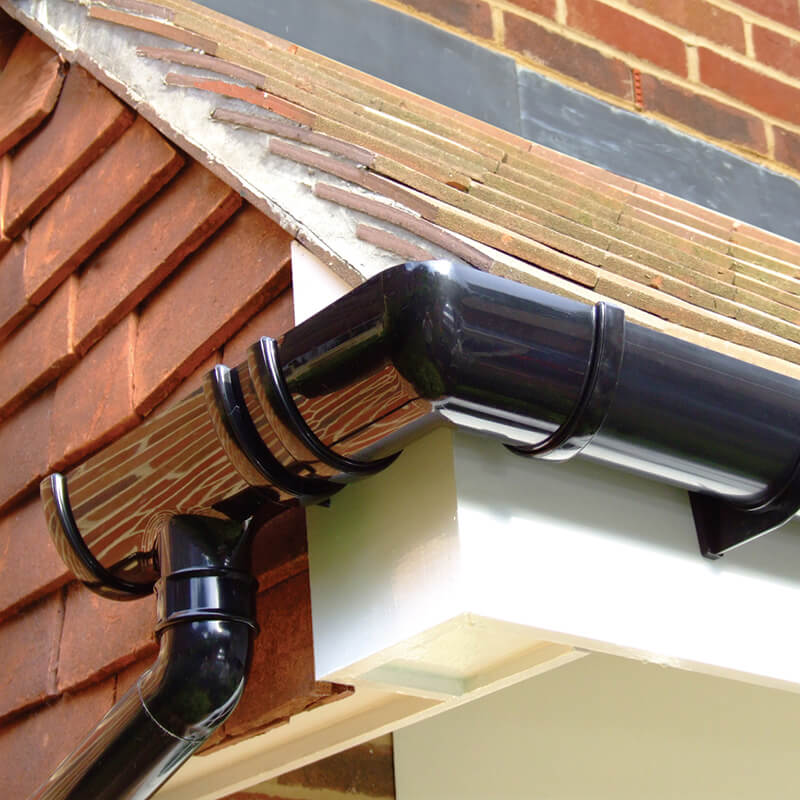 112mm Half Round Guttering & 68mm Downpipe image