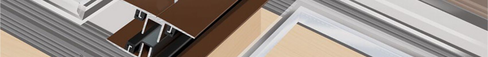 Self Supporting Horizontal Glazing Bar for 16-24mm Double Glaze Units 3m Brown