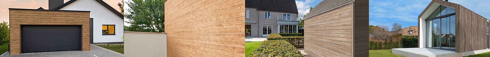 Durasid Foresta 250mm Siding with V-groove Siberian Larch 5m 