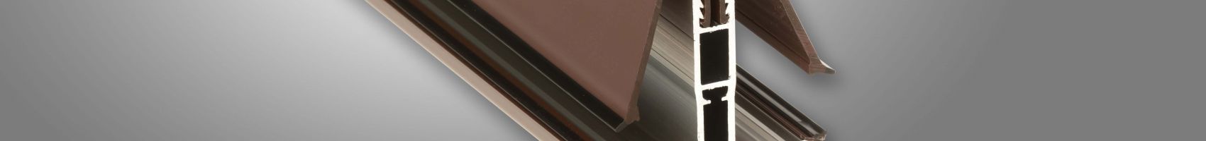 3m Brown Eaves Beam To Suit Self Support Glazing Bars 