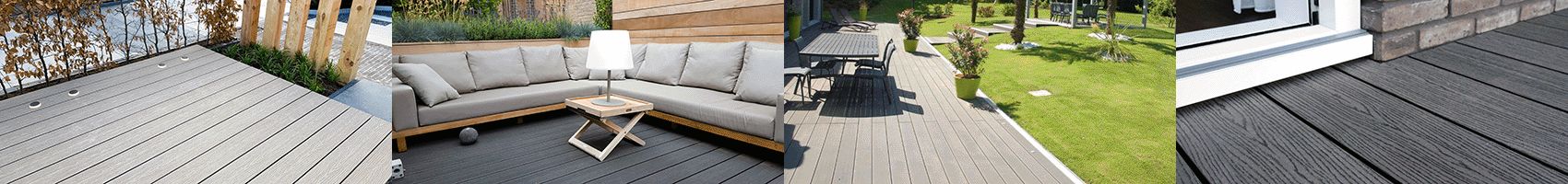 148mm Black Double Faced WPC Decking 3m 