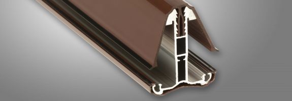Extra Brown End Cap For Self Support Glazing Bar