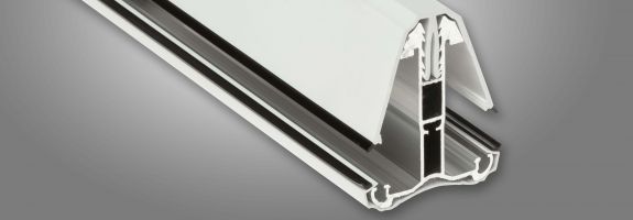 4m White Wall Plate To Suit Self Support Glazing Bars 